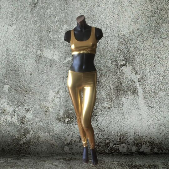 Leggings Glanz - gold