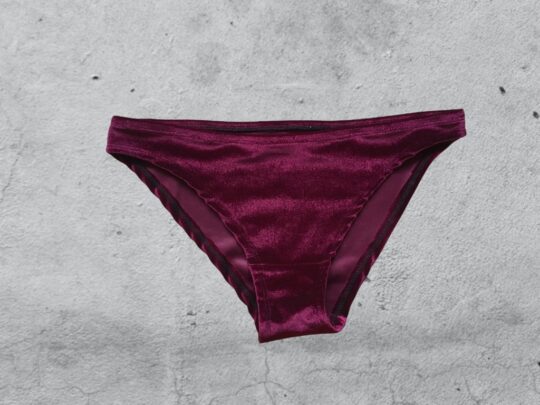 Slip „Inge“ Samt - bordeaux