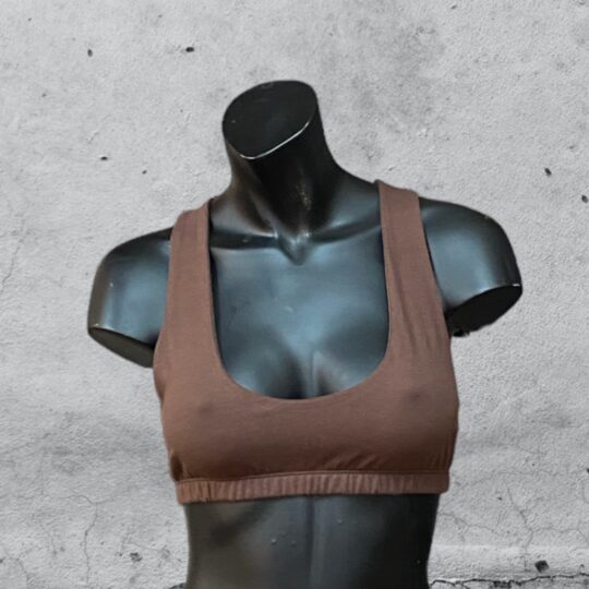Bralette „Eva“ Baumwolljersey - schokobraun