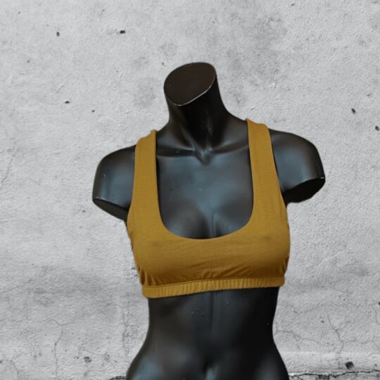 Bralette „Eva“ Baumwolljersey - ocker