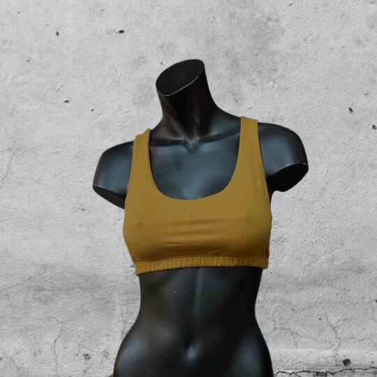 Bralette „Tina“ Baumwolljersey - ocker