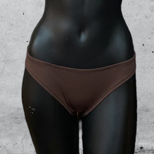 Slip „Inge“ Viskosejersey - schokobraun