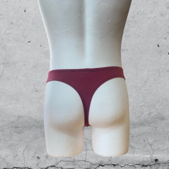 Tanga „Hubert“ Baumwolljersey - bordeaux