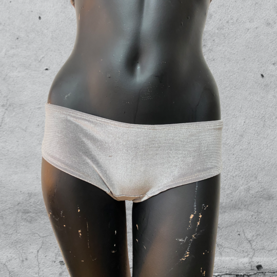 Panty „Schaggi“ Samt - silber